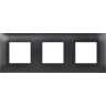 Рамка 3-местная IEK SKANDY SK-F03Bl черный SK-M32-K02